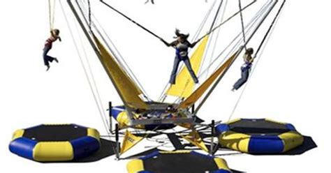 giant bungee trampoline attraction eurobungy  open  marketplace mall