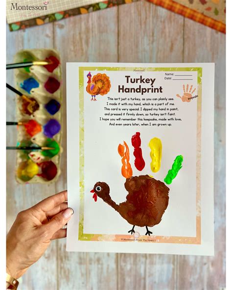 printable turkey handprint poem printable templates