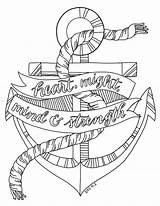 Coloring Anchor Pages Navy Printable Drawing Color Anchors Adult Scripture Getdrawings Template Ship Strength Chevron Paintingvalley Mind Getcolorings Print Drawings sketch template
