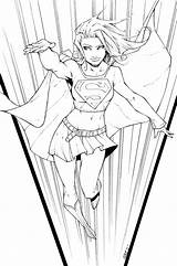 Supergirl Comic Superwoman Olivernome sketch template