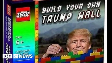 Social Media Users Find Chinks Of Humour In Trump Wall Plan Bbc News