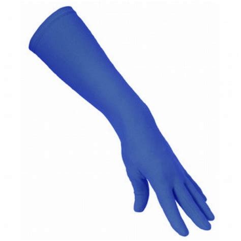 Blue Latex Skinmate Nitrile Elbow Length Gloves Rs 28 Pair Id