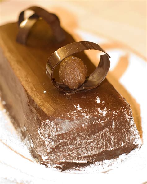 buche de noel chocolat aux marrons sans cuisson les recettes de pierrette