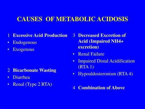 Ppt Metabolic Acidosis Powerpoint Presentation Free Download Id