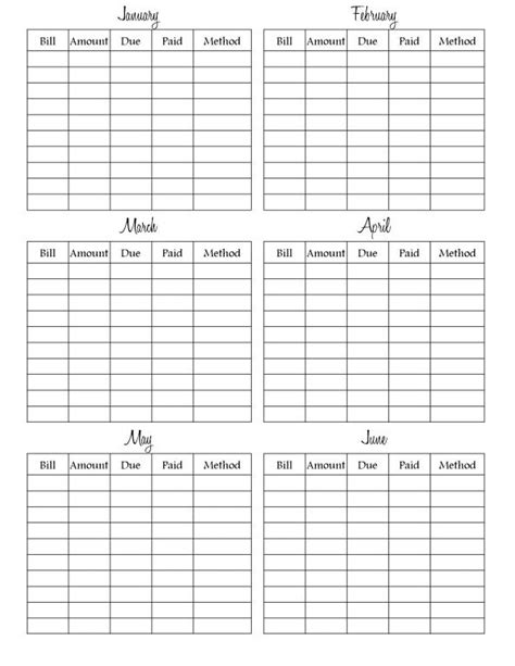 bill sheet jan junejpg monthly bill bills   plan