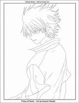 Lineart Echizen Ryoma sketch template