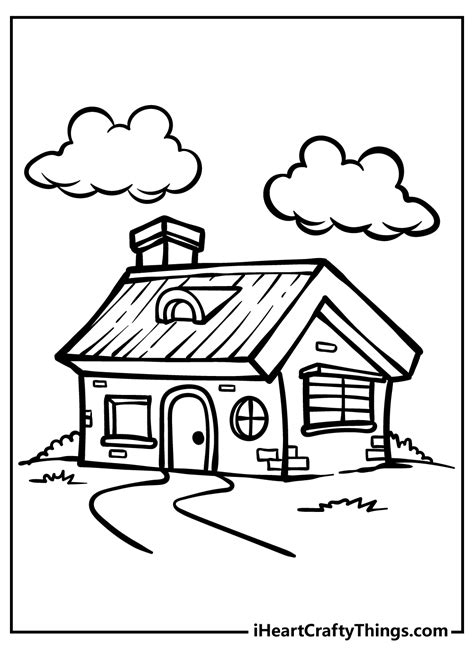 coloring pages house