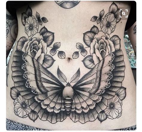Stomach Butterfly Tattoo Belly Tattoos Stomach Tattoos Women Tattoos