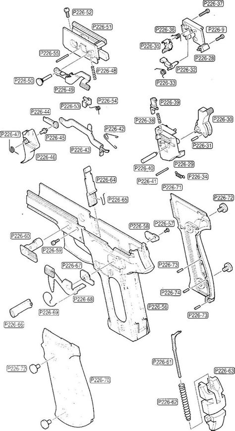 tokyo marui sig sauer p parts diagram frame assembly flickr