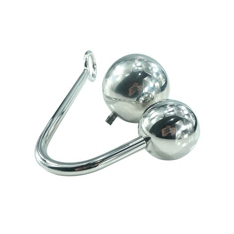 stainless steel anal hooks butt ball with 50mm and 40mm
