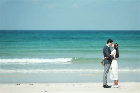 Korea Outdoor Beach Pre Wedding Photoshoot At Jeju Island Byunghyun