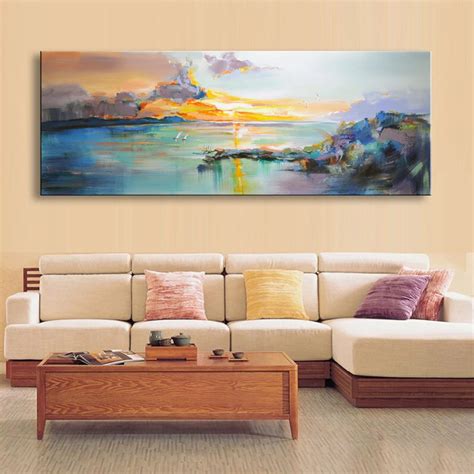 large  handpainted landscape canvas painting abstract morden oil