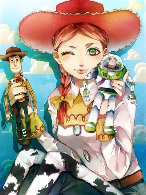sheriff woody buzz lightyear and jessie the yodeling cowgirl toy