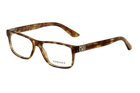 men versace eyeglasses ve3211 5143 striped havanagunmetal 55145