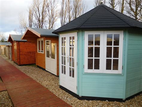 solid sheds log cabin display  trebaron garden centre solid sheds garden sheds  sale shed