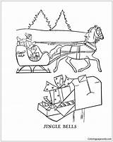 Jingle Bells Pages Coloring Holidays sketch template