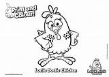Coloring Pages Chicken Dottie Lottie Color Print Printable Getcolorings Chick Thumbnails Fun sketch template