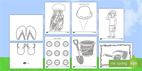 summer break coloring pack teaching resources twinkl usa