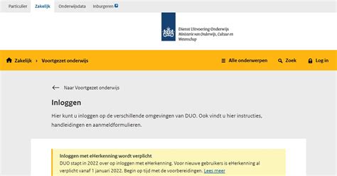 duo zakelijk inloggen  inloggen