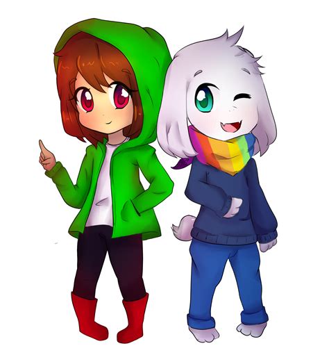 Chara And Asriel [undertale Au Storyshift] By Ashirei