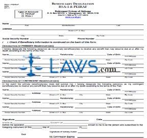 beneficiary designation  legal forms lawscom
