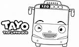 Tayo Coloring Pages Kids Little Choose Board Bus sketch template