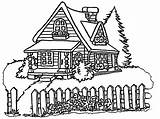 Coloring Pages House Cartoon Colouring Houses Printable Kids Clipart Sheet Adult Sheets Winter Book Cute Girls Pretty Color Wecoloringpage Print sketch template