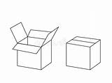 Cardboard Package sketch template