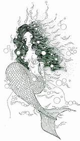 Mermaid Flippinyourfins Tumblr sketch template