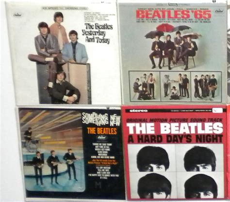 10 Assorted Vintage Beatles Albums