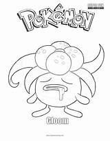 Coloring Pokemon Gloom sketch template