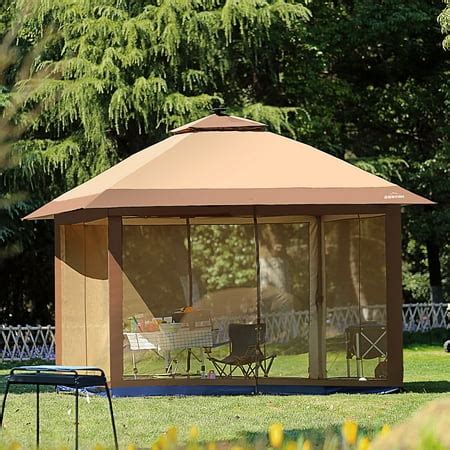 outdoor gazebo canopy  mosquito netting  solar led walmartcom