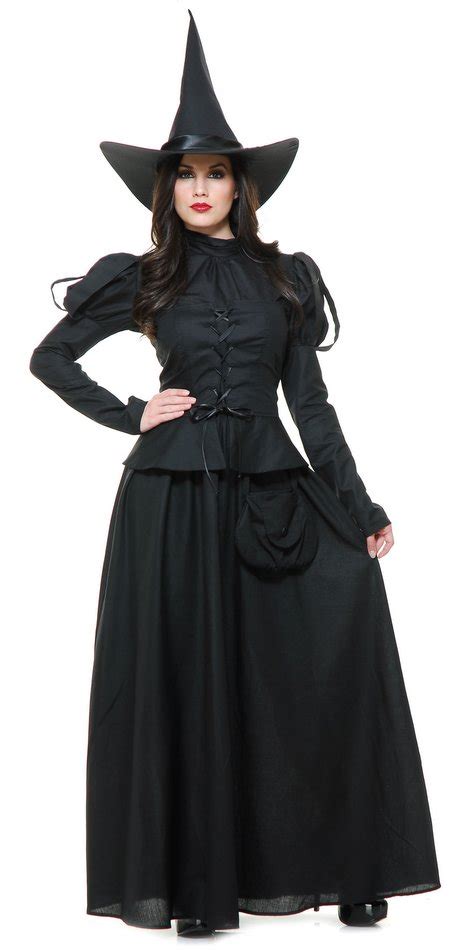 Deluxe Adult Wicked Witch Costume With Cape Candy Apple Costumes
