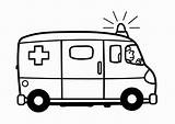 Ambulance Coloring Transportation Pages Printable Coloriage Drawing Drawings sketch template