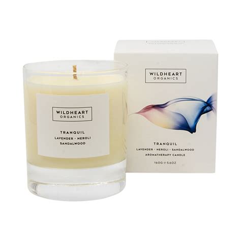 tranquil spa candle blossom  wild  shop