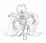 Loki Colorare Marvel Thor Desenhar Printmania sketch template