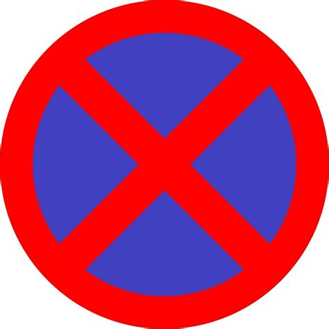 stopping road sign
