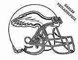 Football Helmet Eagles Cliparts Pages Draw Coloring Helmets Nfl Teams Eagle sketch template