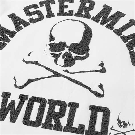 mastermind world  print logo crew sweat white