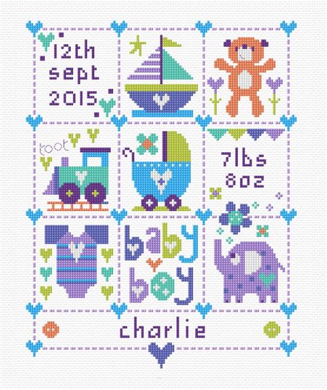 cross stitch baby boy patterns skills   stop
