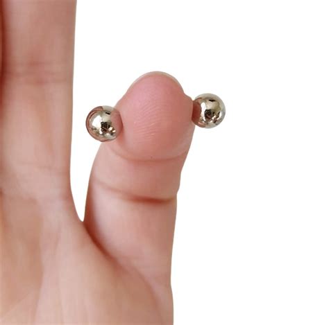 fake nipple bar magnetic nipple rings silver non piercing