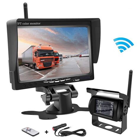 wireless waterproof   camera night vision parking system backup camera hd tft lcd