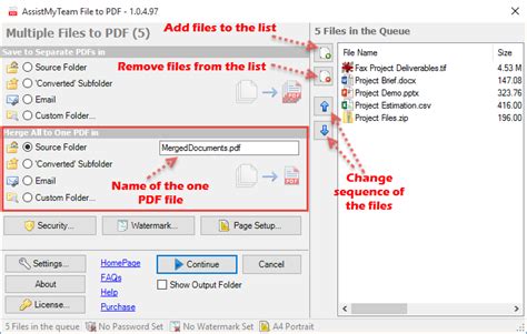 combine multiple files    document assistmyteam