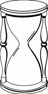 Hourglass Clipart Hour Glass Clip Sand Clock Cliparts Timer Line Drawing Stopwatch Cartoon Shape Magnifying Time Duration Outline Tattoo Empty sketch template