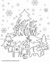Winter Coloring Pages Kids Printable Activity Fun Animals Sheet Loving Families Print Cold Indoor Days Three Perfect sketch template
