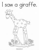 Saw Coloring Giraffe Getcolorings Getdrawings sketch template