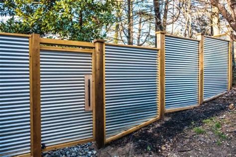 15 Most Attractive Corrugated Metal Fence Inspirations For Amazing