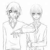 Vampire Knight Coloring Anime Pages Boys Lineart Boy Kids Deviantart Himiko Chibi Sheets Comments sketch template