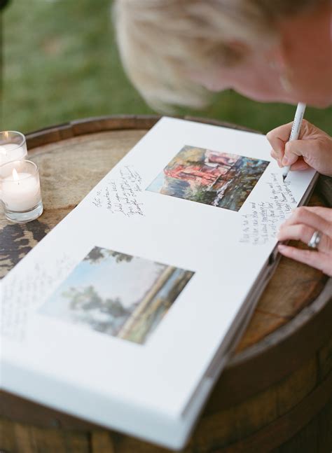 wedding guests  sign  guest book martha stewart weddings