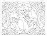 Charizard Mandala Coloriage Adulte Dracaufeu Pokémon Windingpathsart Sheets Kanto Colorier Starters Mindfulness Les Imprimé sketch template